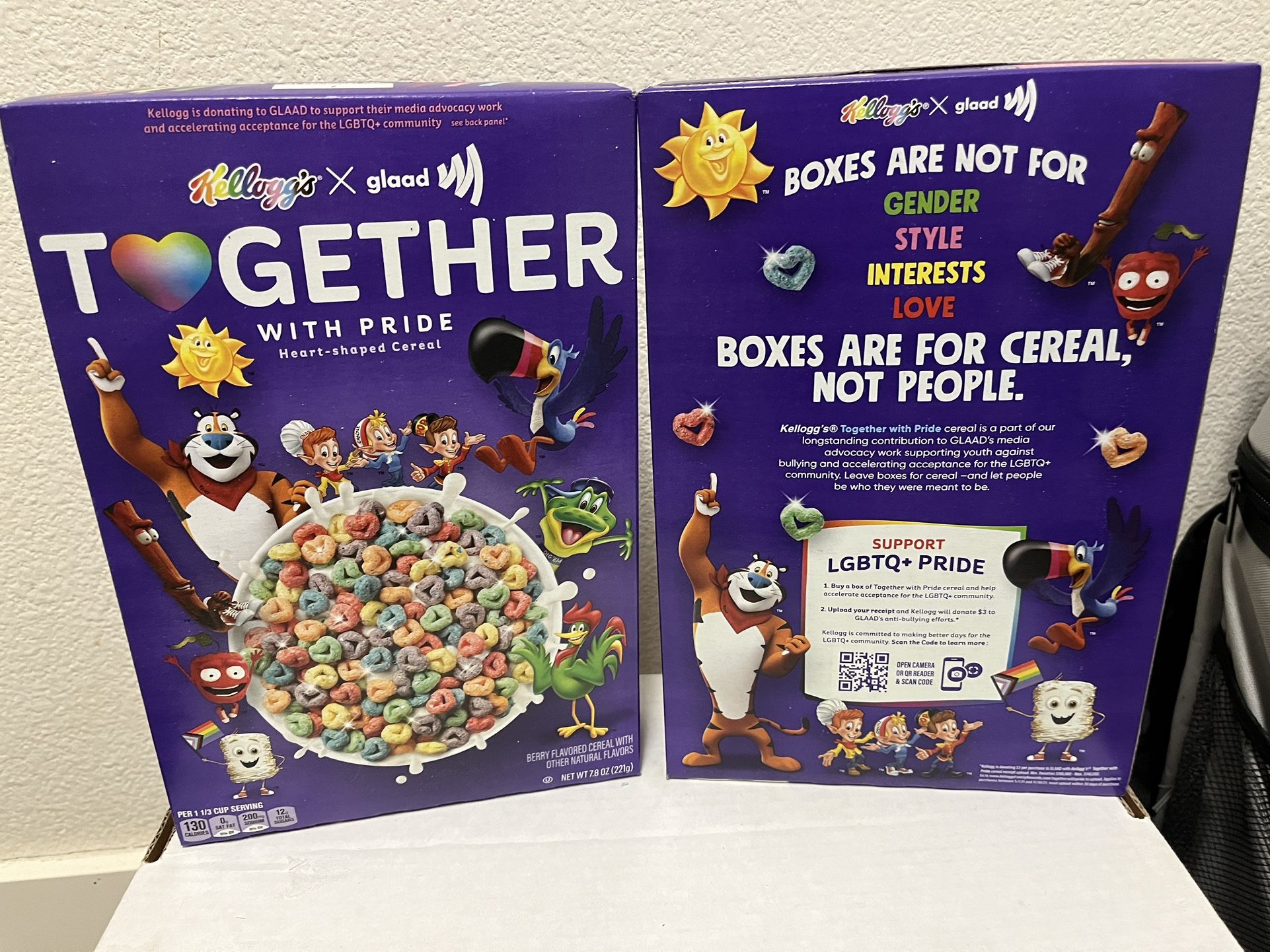 (2) - Kellogg’s - LGBTQ - Pride Boxes From 2021 - (New) - (Unopened)