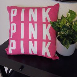 Vs Pink Square Pillow