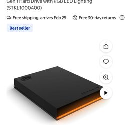 Seagate External Storage 1TB