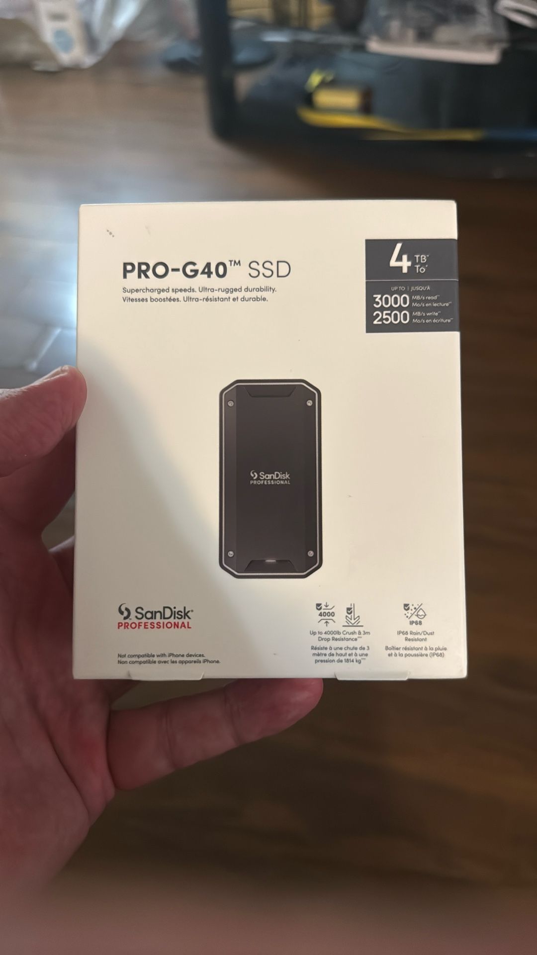 PRO-G40 SSD “4TB “ supercharged Speeds Ultra Rugged Durability