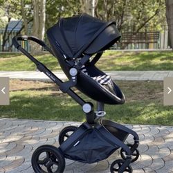 Brand New Black stroller Hot Mom