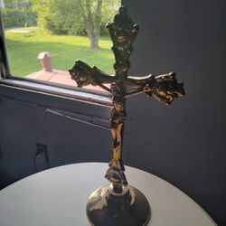 Vintage Brass Crucifix 