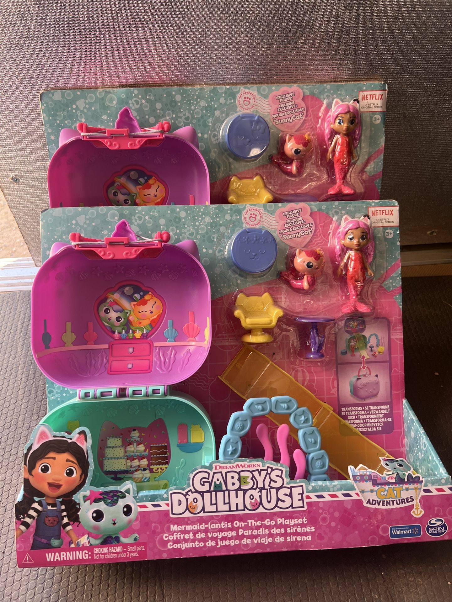 Gabby's Dollhouse, Mermaid-lantis On-The-Go Playset.