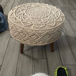 Boho Ottoman Like New 
