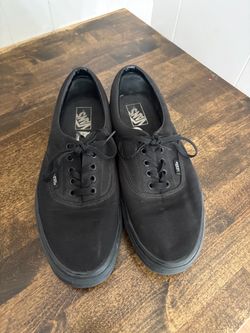 Black Low vans size 12