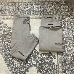 Essential Hoodie & Sweatpants Dark Oatmeal 