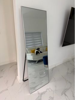 Floor Mirror - Freestanding Vanity Mirror for Bathroom or Living Space