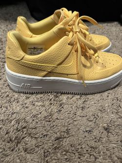 . Nike Air Force 1 Sage Low Topaz Gold Shoes