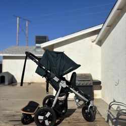 Bumbleride Stroller With Attach Stand Up Skateboard 