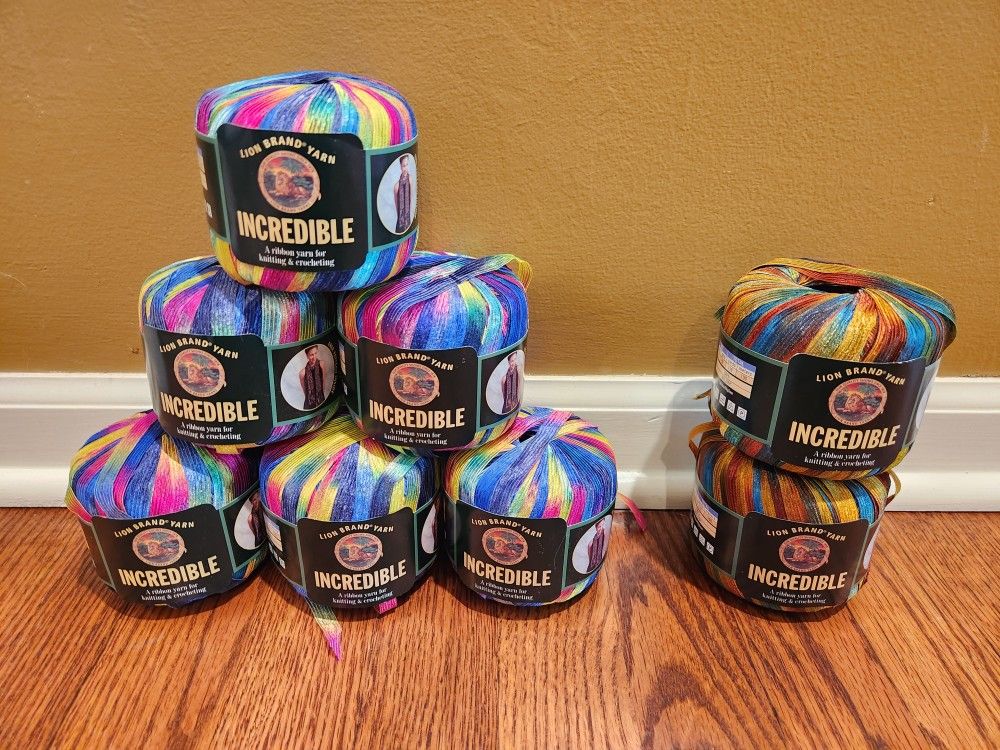 🔥DYE LOTS MATCH🔥Ribbon Bundle~8 Skeins w/ Beginner-level project directions inside the wrapping paper