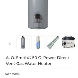 AO Smith 50 Gal Power Direct Vent 