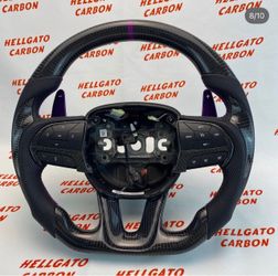 Custom carbon fiber steering wheel