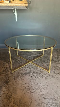 Glass coffee table