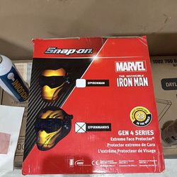 snap on welding mask iron man