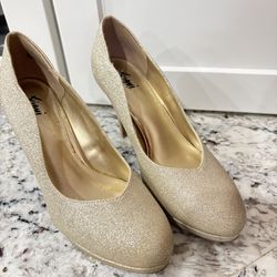 Gold High Heels 