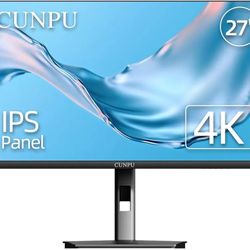 27 Inch 4K 60Hz Gaming Monitor, UHD 3840x2160 Fast IPS Panel PC Monitor, 135% sRGB, Freesync & G-sync, Support PS5 60Hz, HDMI 2.1,DP 
