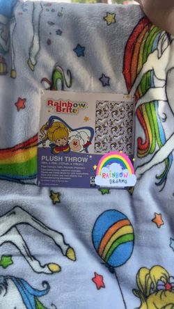 Rainbow Brite plush throw