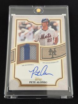 Pete Alonso Topps Auto Patch Card 18/50
