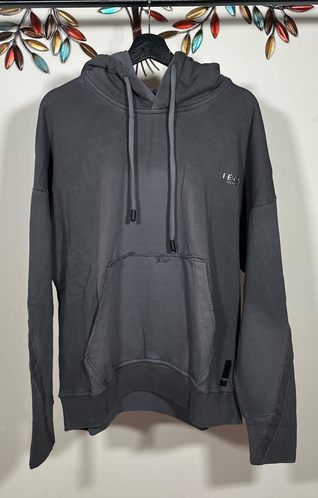 FENDI RELAXED HOODIE WASHED BLACK !!!
