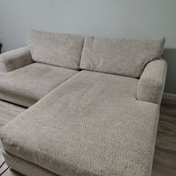 Sectional Couch Beige 