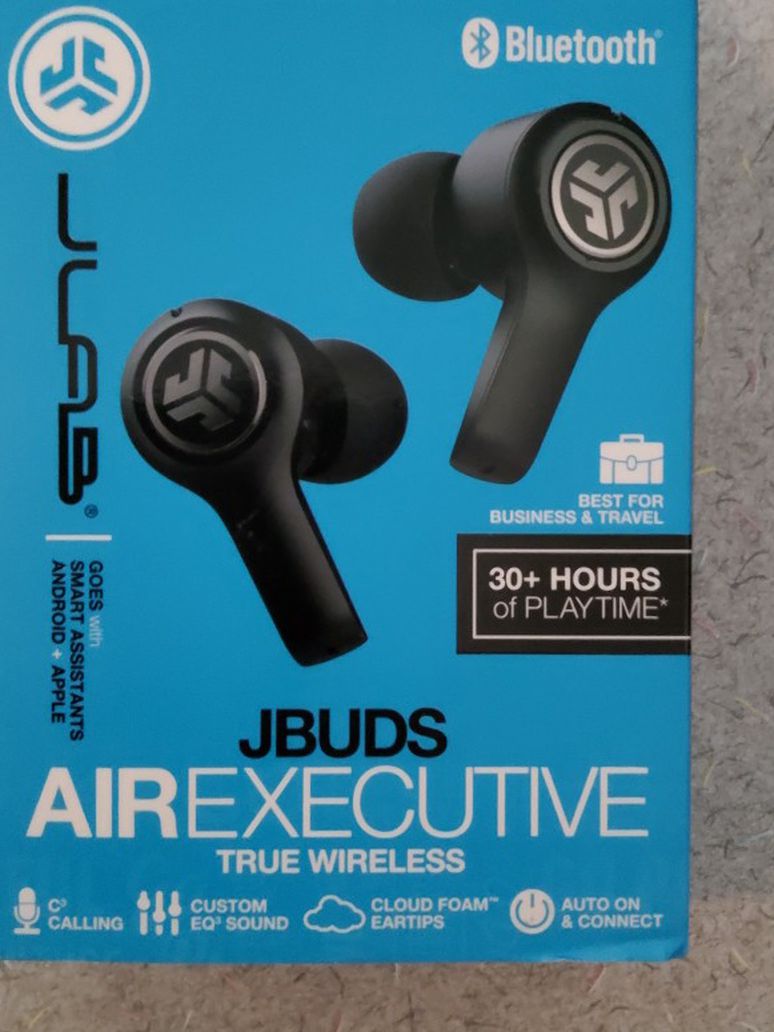 Never Used or Opened JLABS JBUDS AIR EXECUTIVE TRUE WIRELESS EARBUDS