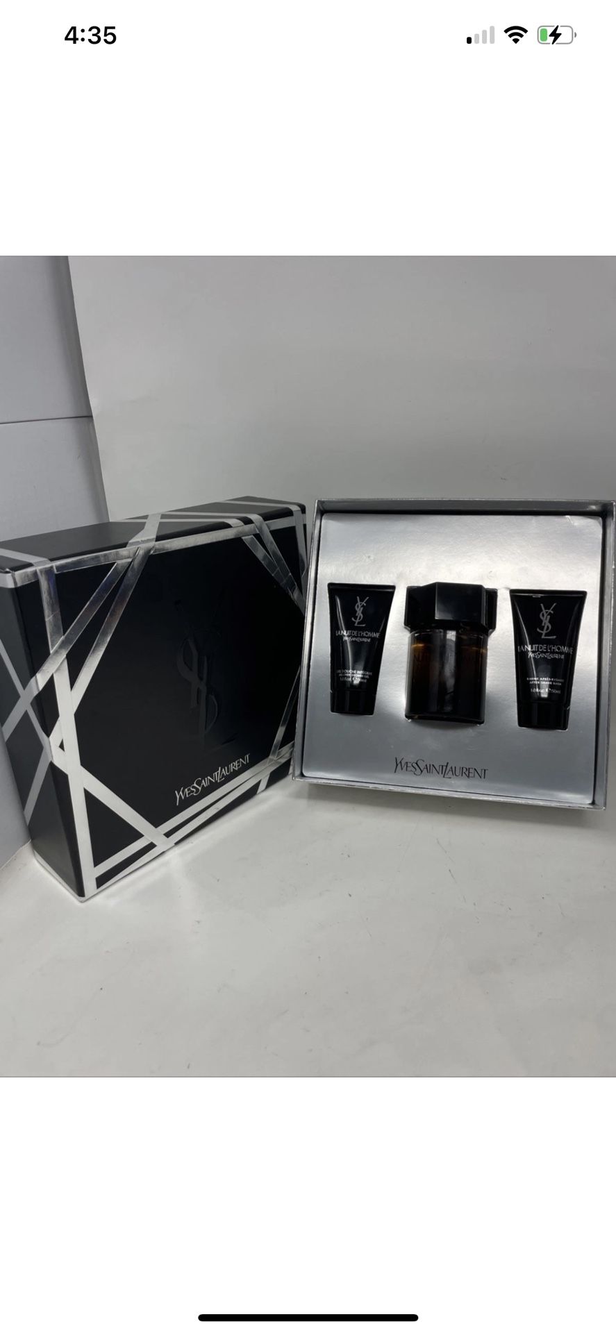 YSL LA NUIT DE L'HOMME VINTAGE EDT 2011 FORMULATION 3.4 oz GIFT SET *CHECK PHOTO