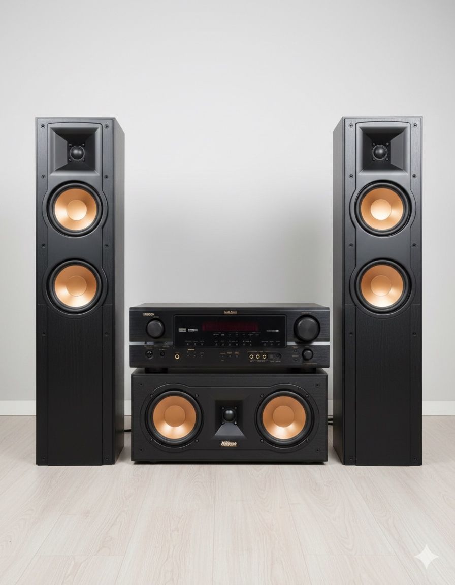 Title: Klipsch Reference 5.1 Speaker Set + Denon Multi-Zone Receiver - $380