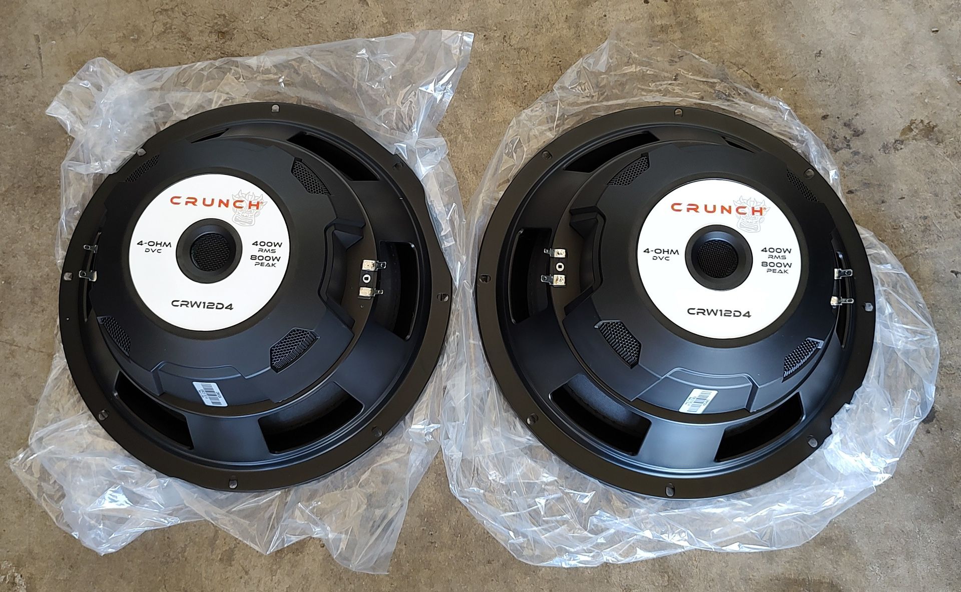 (2) 12 Inch Crunch Subwoofers 