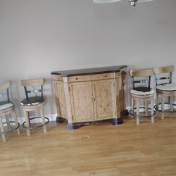Bar And Swivel Stools