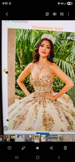 Champaign Gold Quince Dress In Season