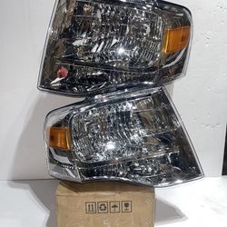 2007 TO 2014 Ford Expedition  OEM STYLE Headlights Luces Micas Calaveras Faros Focos Lights Chrome
