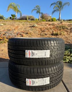 BRAND NEW 285/45R22 Vogue Custom Built Radial SC2 Whitewall Red Stripe Tires 285-45-22 285 45 22 $450 EACH