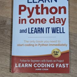 Learn Python In One Day And Learn It Well Second Edition.