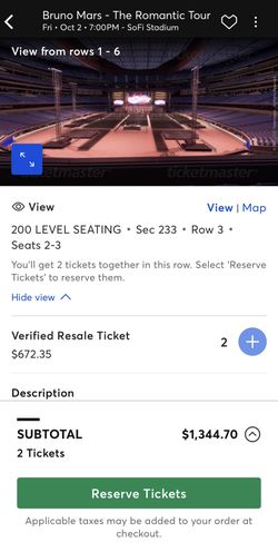 Bruno Mars Concert Tickets