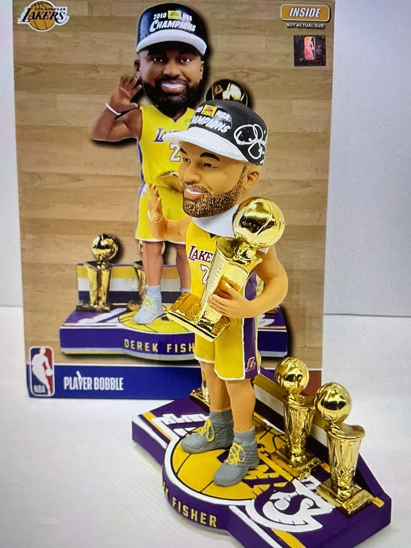 Los Angeles Lakers Derek Fisher Autographed Bobblehead