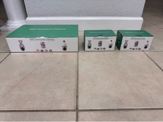 6 Pack YIIOT WiFi Panorama Cameras White CL221. New open box