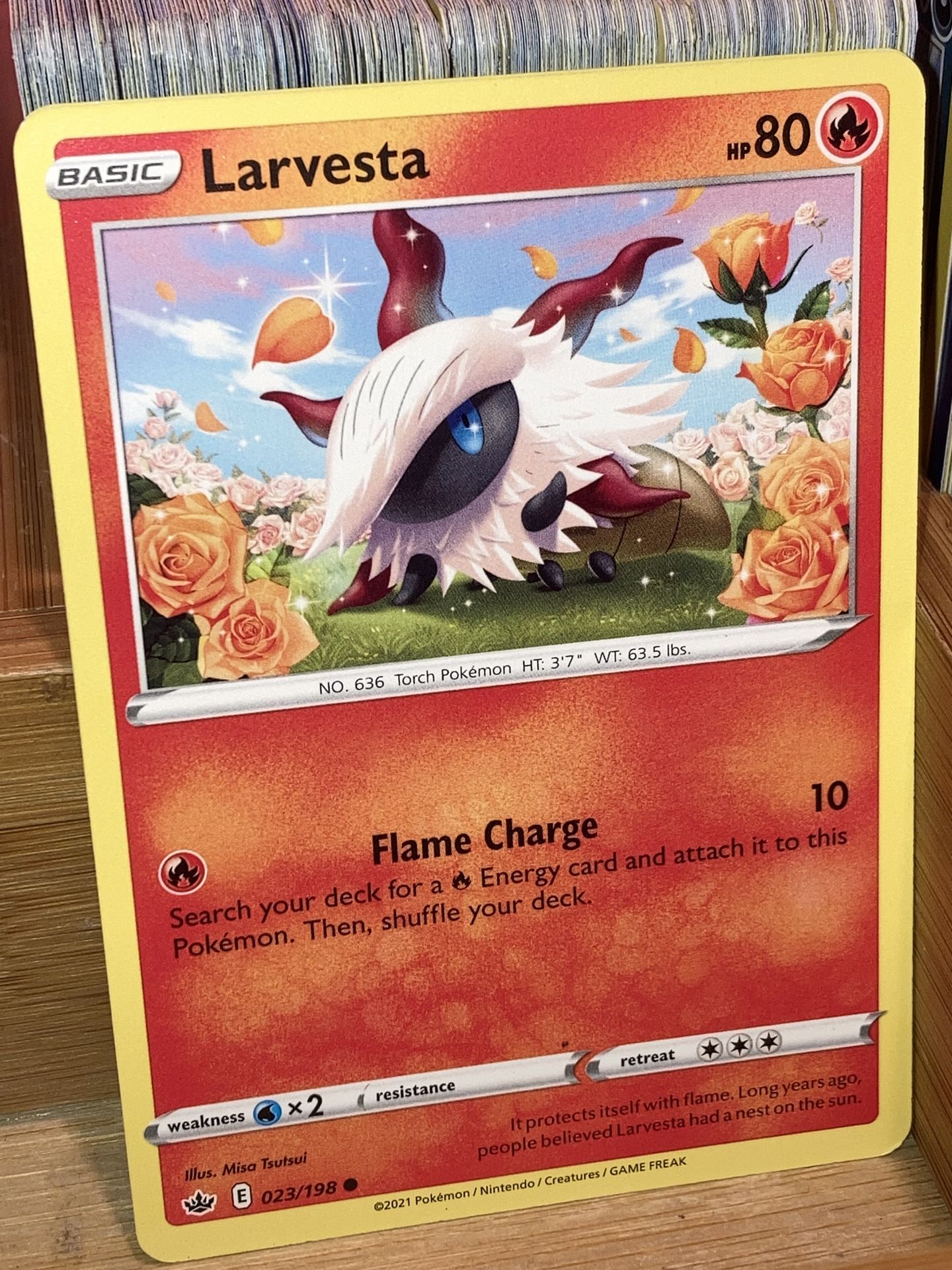 LARVESTA Pokémon card