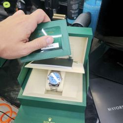 2026 Rolex Datejust 41mm Blue Azzurro Roman Dial – Unworn Full Set w/ Warranty Card