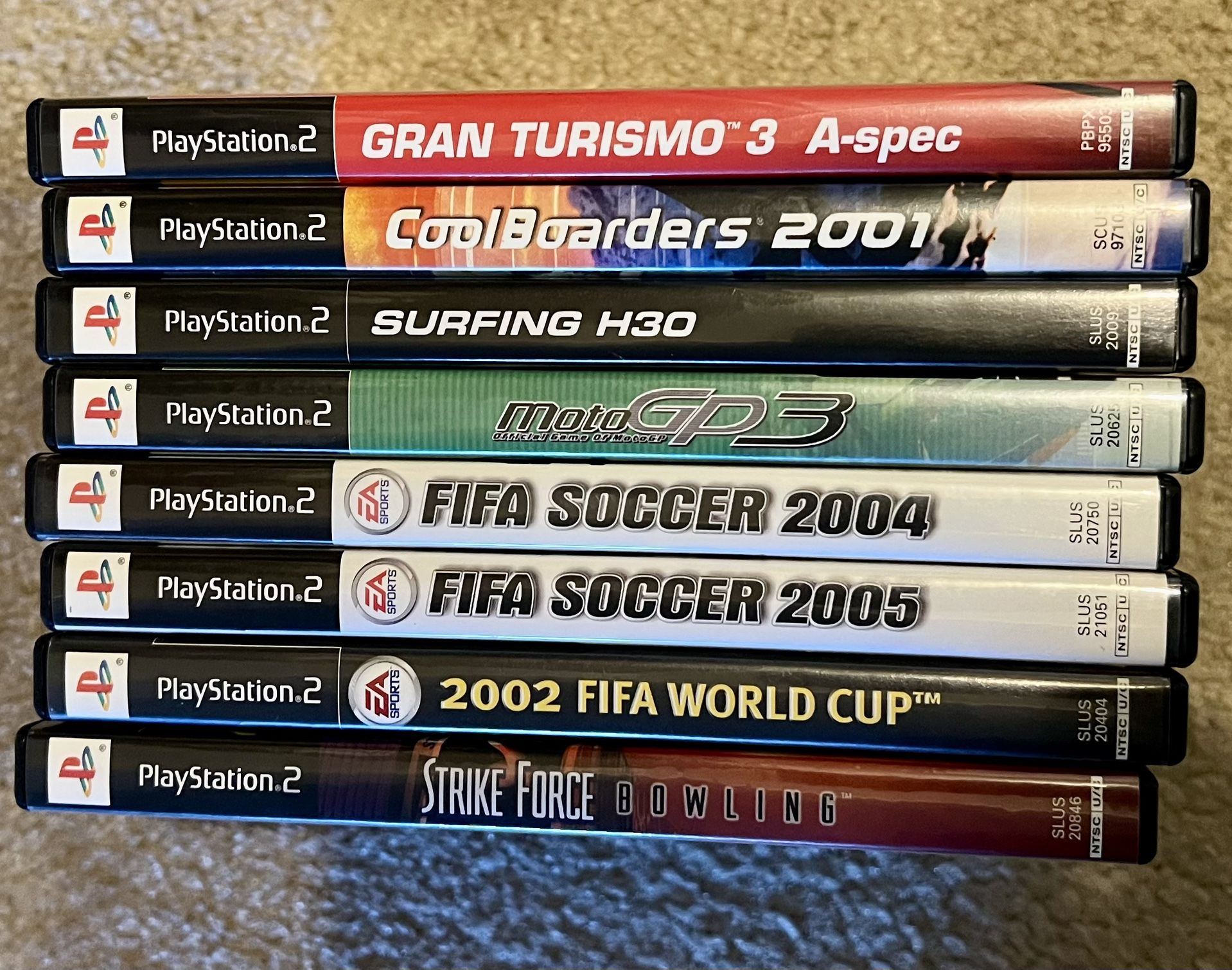 8 Games For PlayStation 2 PS2 - Excellent Condition