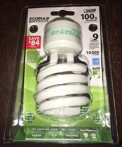 100w Equivalent Soft White (2700k) Spiral Gu24 Cfl Light Bulb