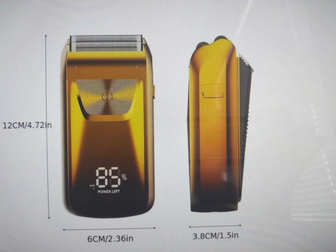 2-In-1 Twin Blade Reciprocating Electric Beard Shaver Portable Razor
