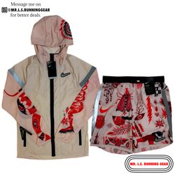 Nike Windrunner Wild Run Running Jacket CJ5820-699  Nike Flex Wild Run Running Shorts CJ5816-699