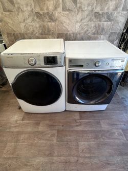 Jumbo set washer and dryer electric laundry
