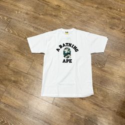 BAPE COLLEGE TEE WHITE/CAMO