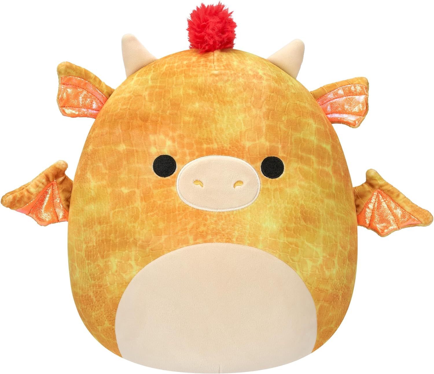 Squishmallows Original 12" Dieric Yellow Dragon Orange Mane Plush