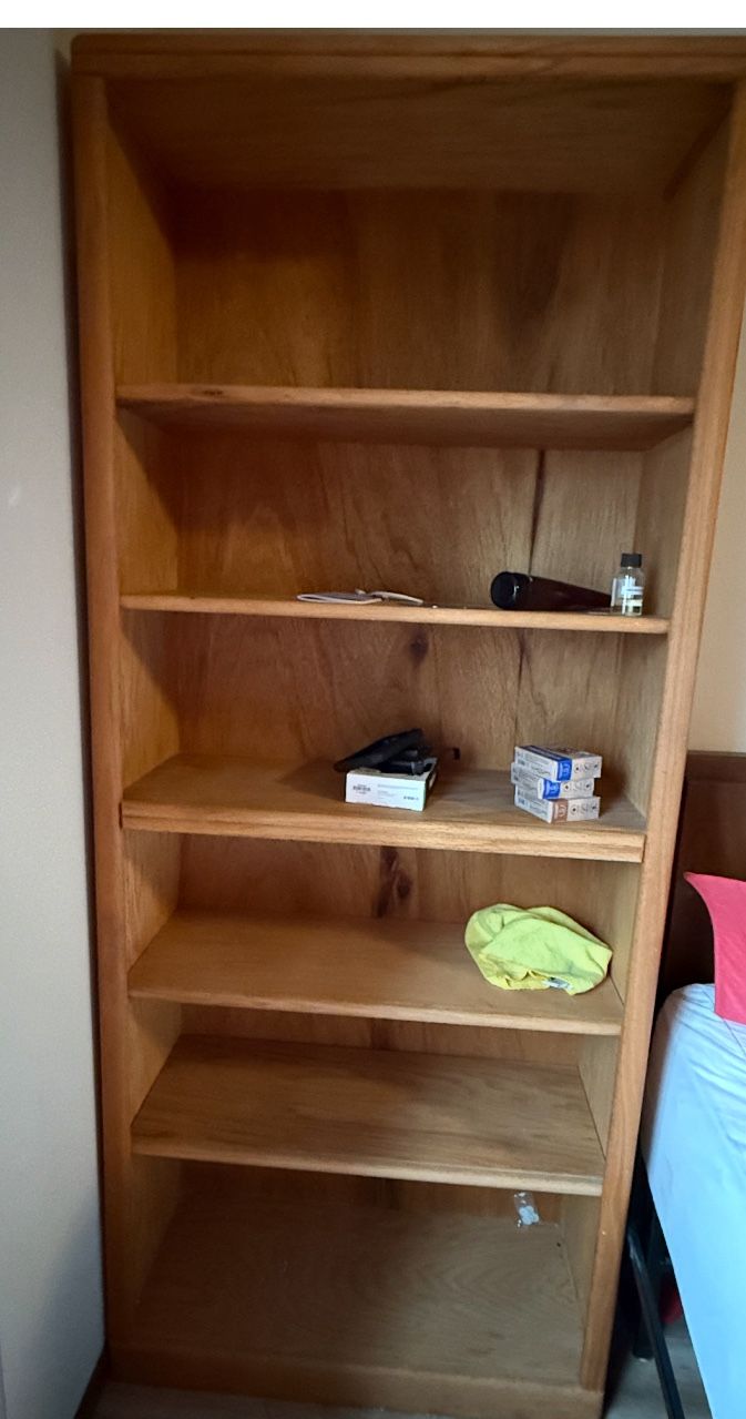 Six Shelf Wooden Bookshelf