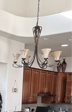 Chandelier with Matching Sconces
