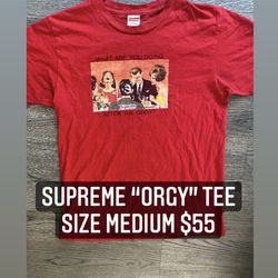 $55 Supreme Orgy T Shirt Size M 