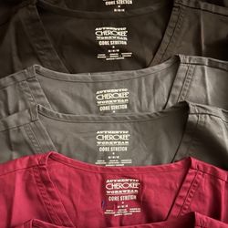 Cherokee Scrub/uniform Top Size Medium