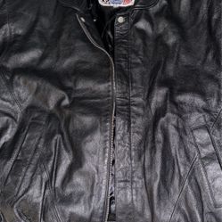 Vintage Jeff Hamilton All Black Leather Jacket